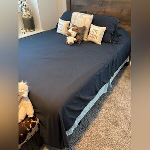 Navy Blue Queen size Bedding Comforter Duvet Cover